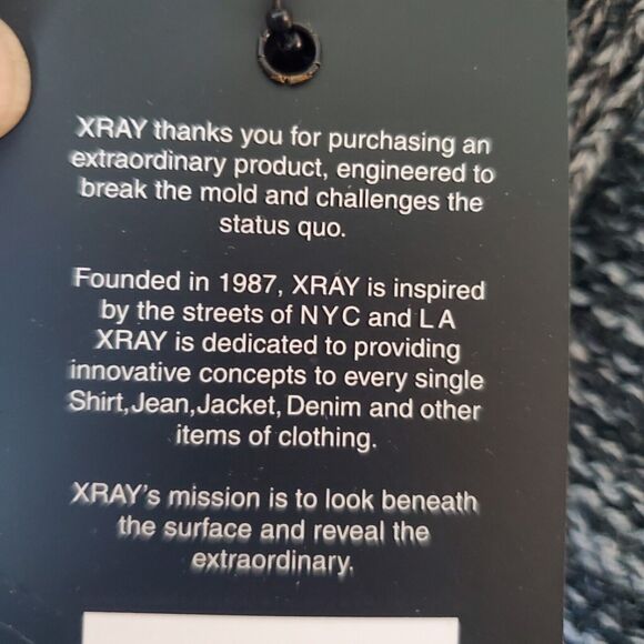 XRAY Jeans Mens L Cardigan Sweater Charcoal Gray Button Front Grandpa Preppy - Picture 8 of 13